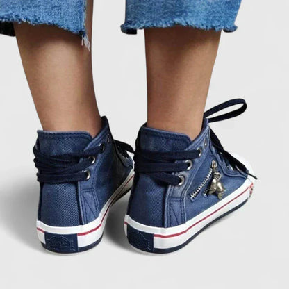 Orthopedic Comfort Shoes for Women - Denim & Navy Blue
