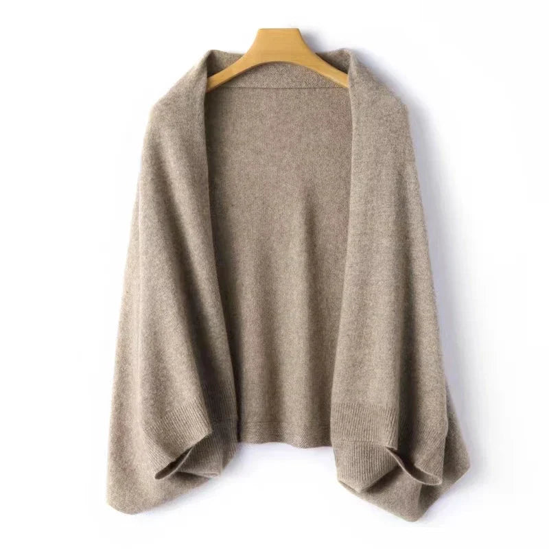Women’s Soft Knit Wrap Shawl Cardigan