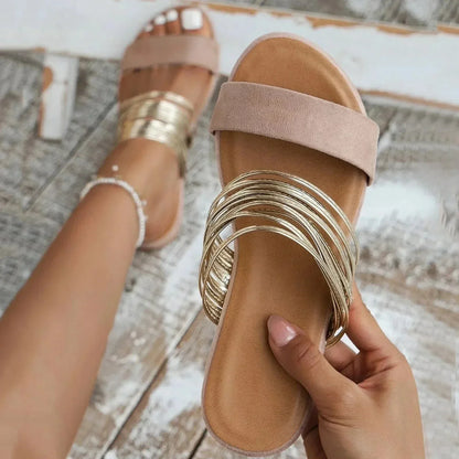 Slip-On Flat Summer Sandals for Women
