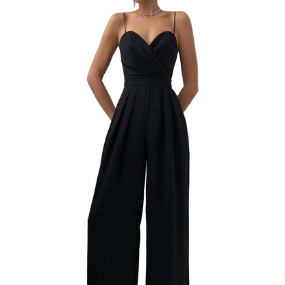 Elegant Spaghetti Strap Wide-Leg Jumpsuit for Women