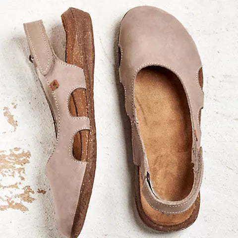 Comfort Slingback Closed-Toe Flats for Women