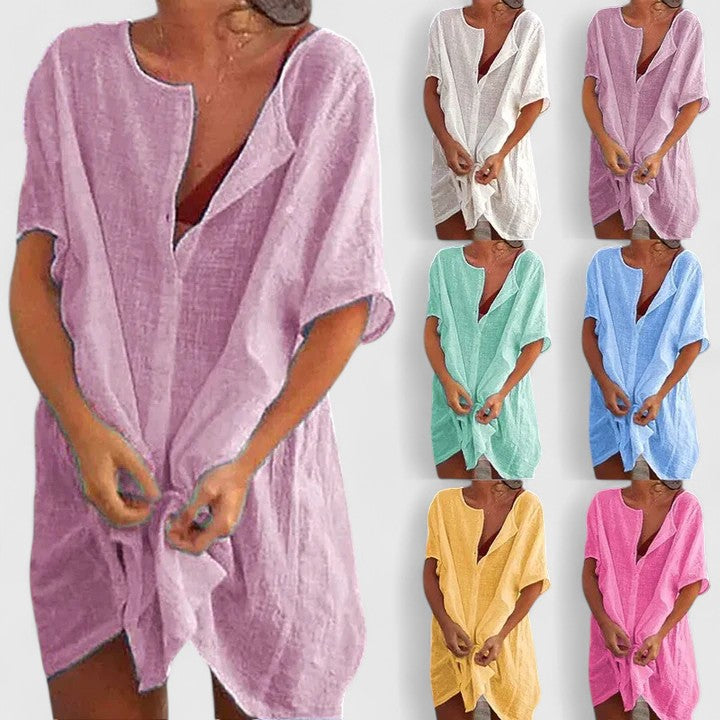 Lightweight Tunic Dress for Women, Summer Casual