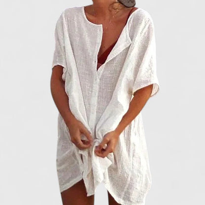 Lightweight Tunic Dress for Women, Summer Casual