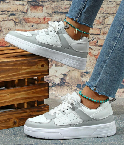 Chunky Platform Sneakers Casual Lace-Up Shoes