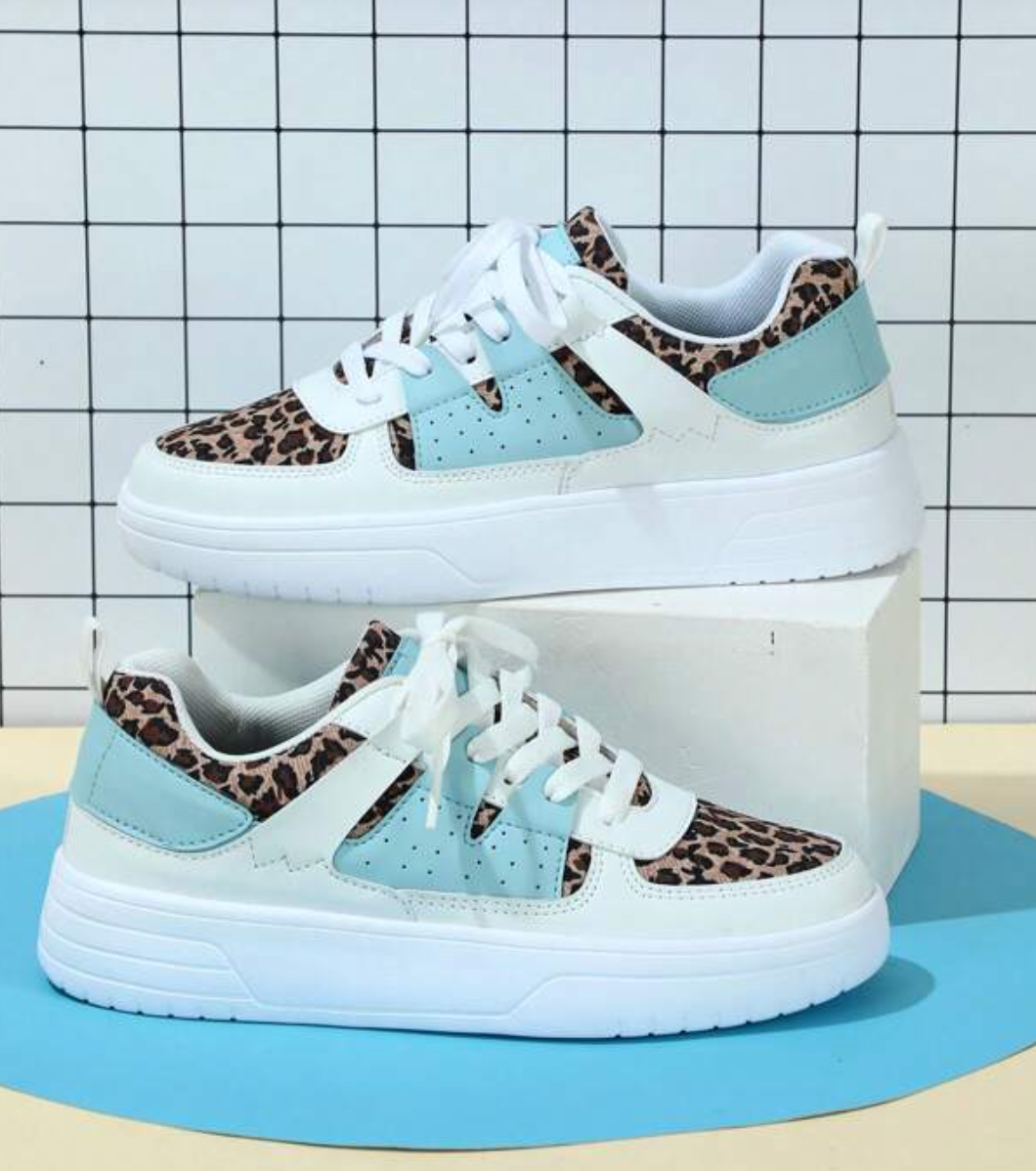 Chunky Platform Sneakers Casual Lace-Up Shoes