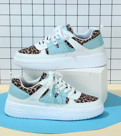 Chunky Platform Sneakers Casual Lace-Up Shoes