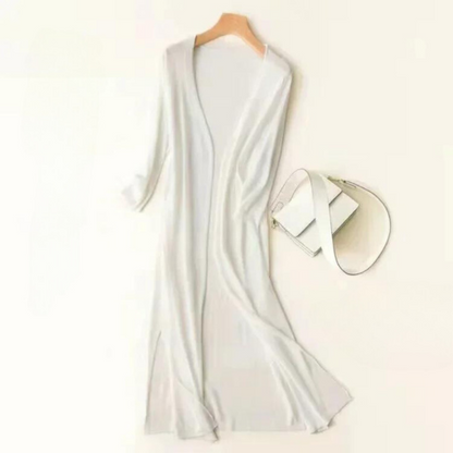 Flowy Open Front Long Cardigan for Women