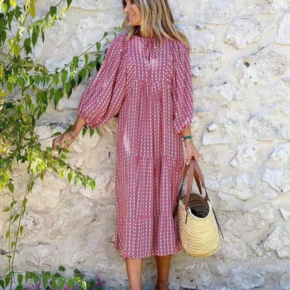 Lucy Boho Maxi Dress for Women - Flowing Bohemian Style