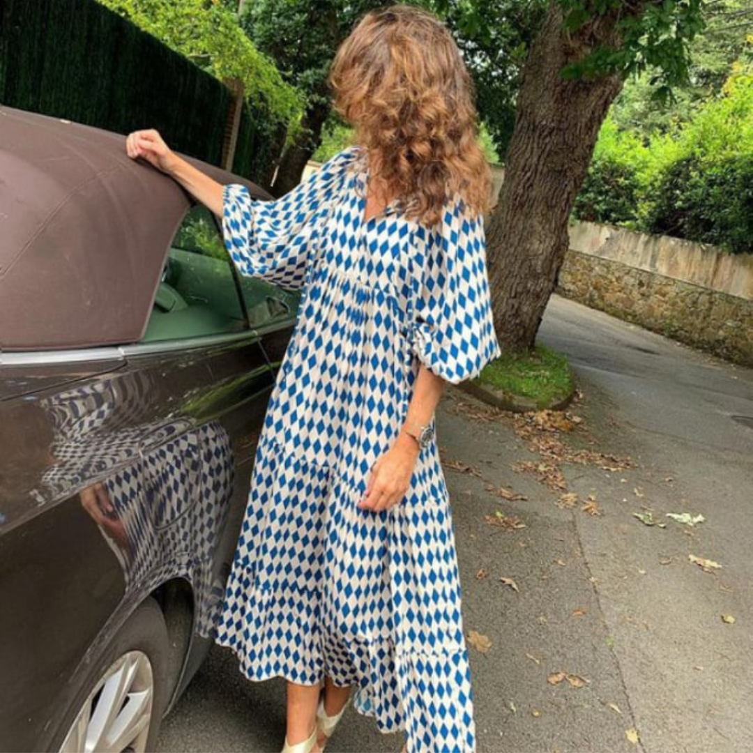 Lucy Boho Maxi Dress for Women - Flowing Bohemian Style