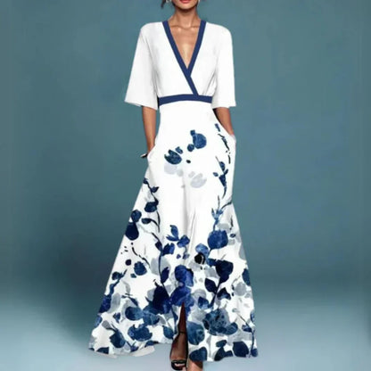 Floral Elegant Women's Maxi Dress