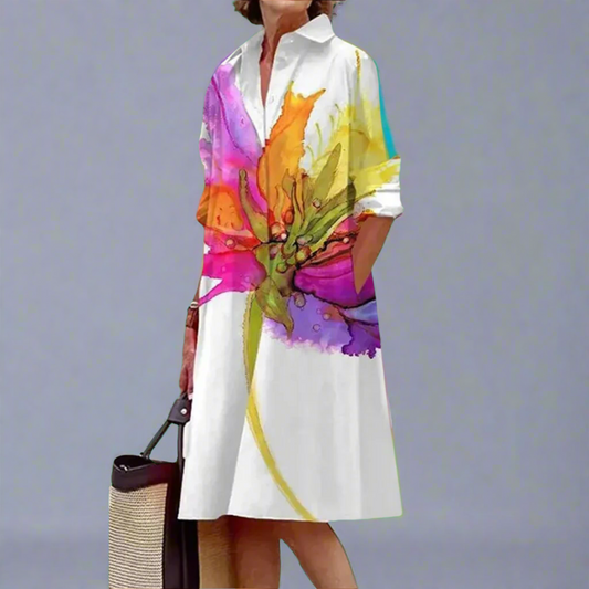Women's Relaxed Fit Summer Dress White