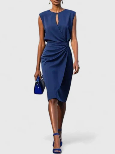 Lisandrah Midi Dress for Women - Elegant Sophisticated Style