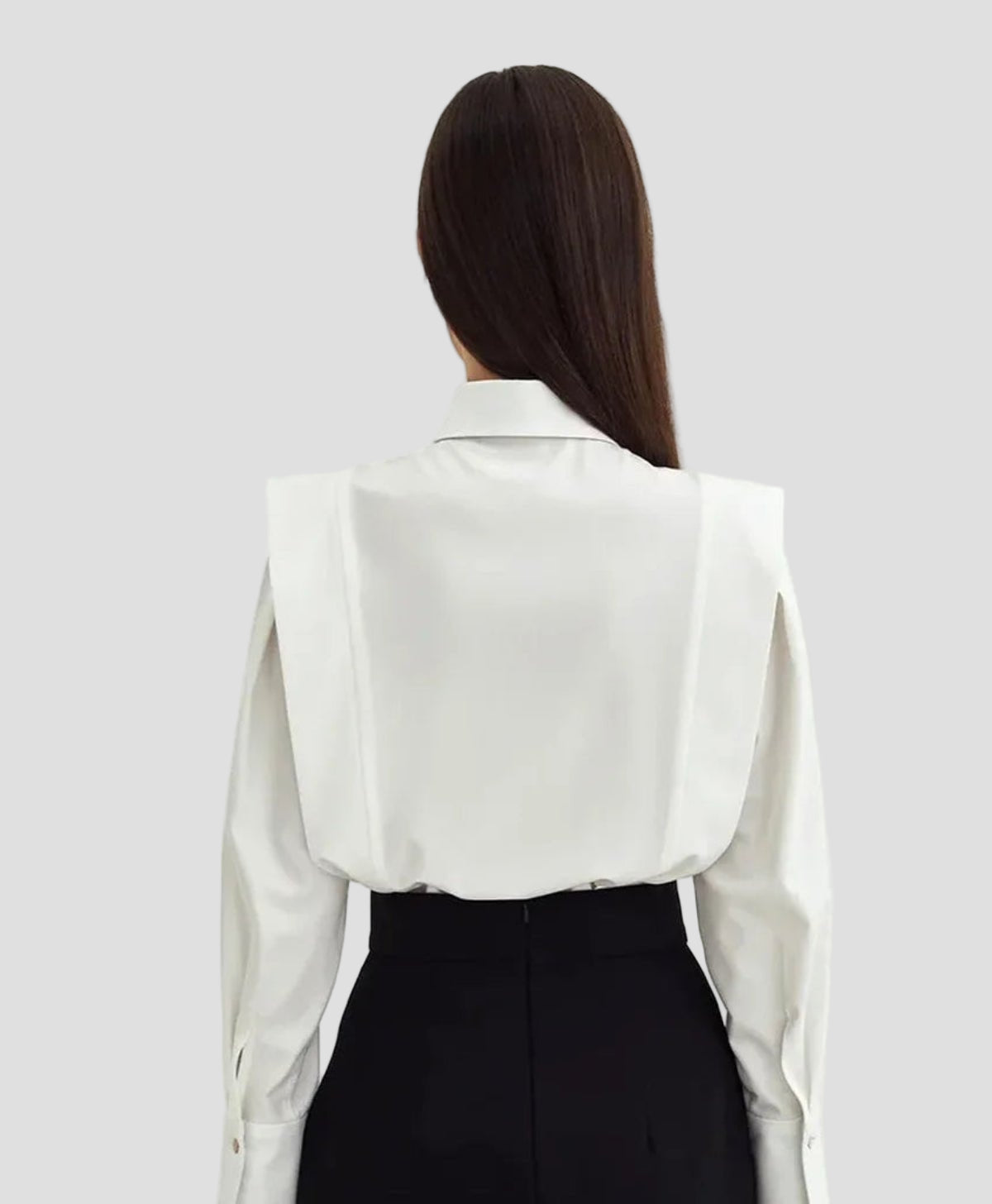 Elegant Women's Square Neck Button Down Shirt