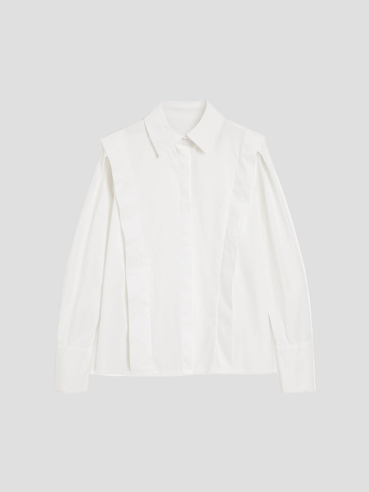 Elegant Women's Square Neck Button Down Shirt