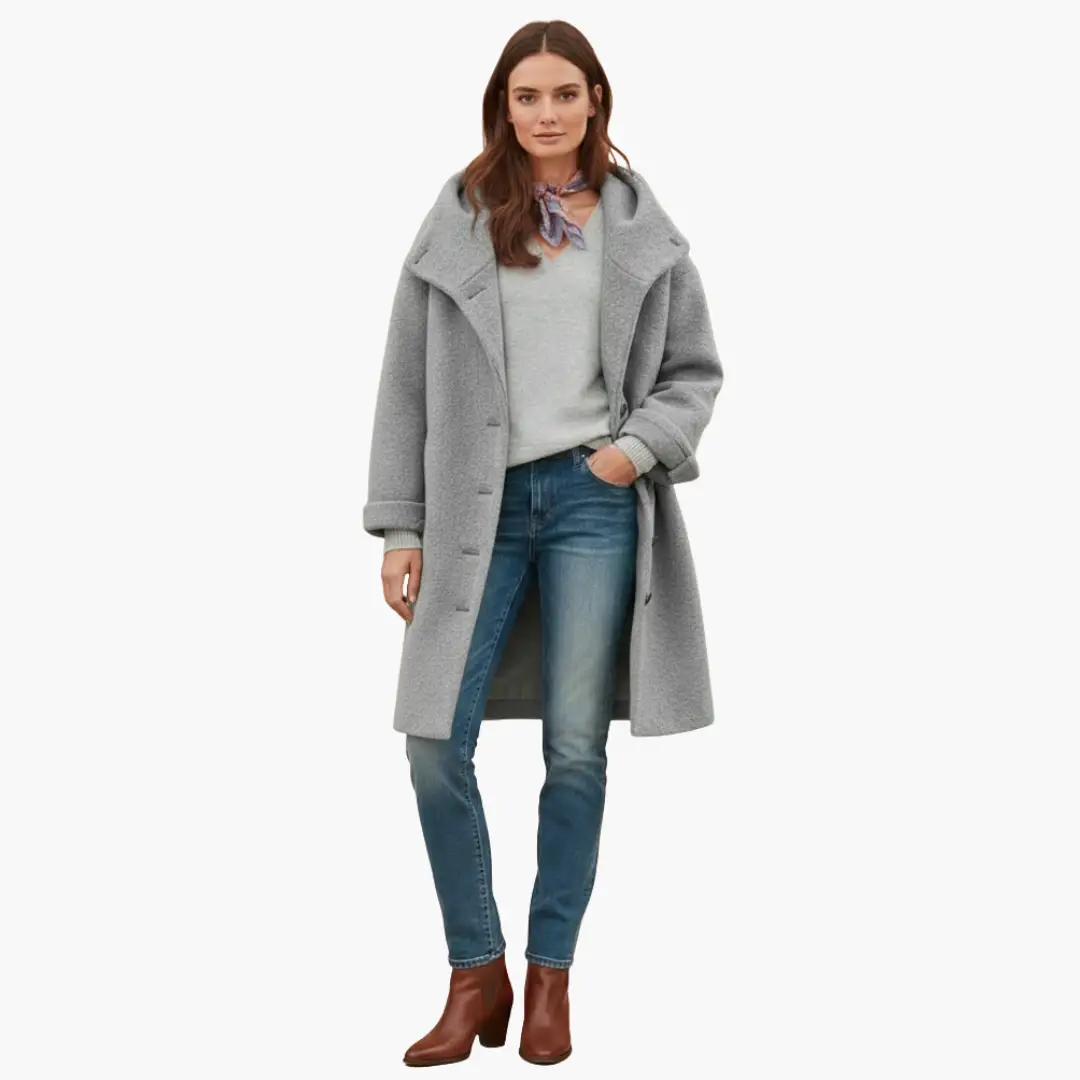 Women’s Hooded Winter Longline Coat