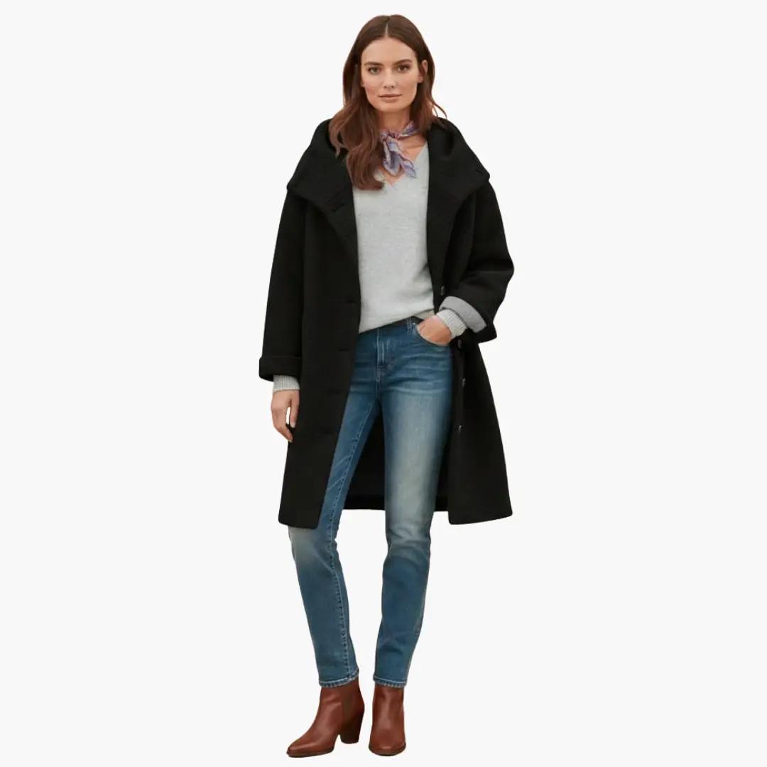 Women’s Hooded Winter Longline Coat