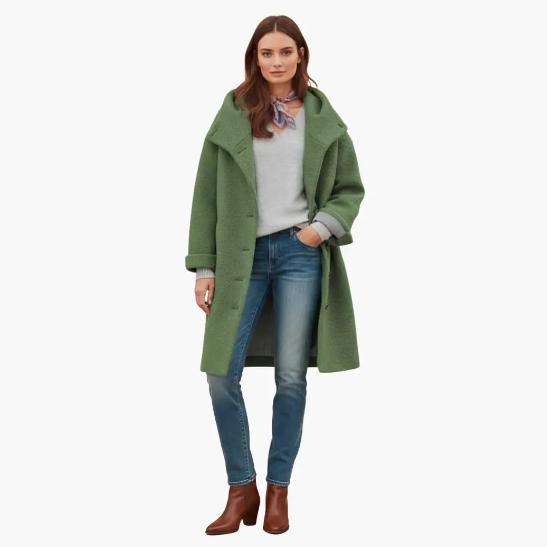 Women’s Hooded Winter Longline Coat