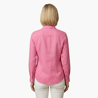 Women’s Relaxed Fit Button Up Long Sleeve Shirt