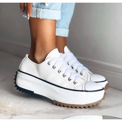 Women’s Platform Lace-Up Casual Sneakers