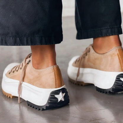 Women’s Platform Lace-Up Casual Sneakers