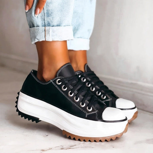 Women’s Platform Lace-Up Casual Sneakers