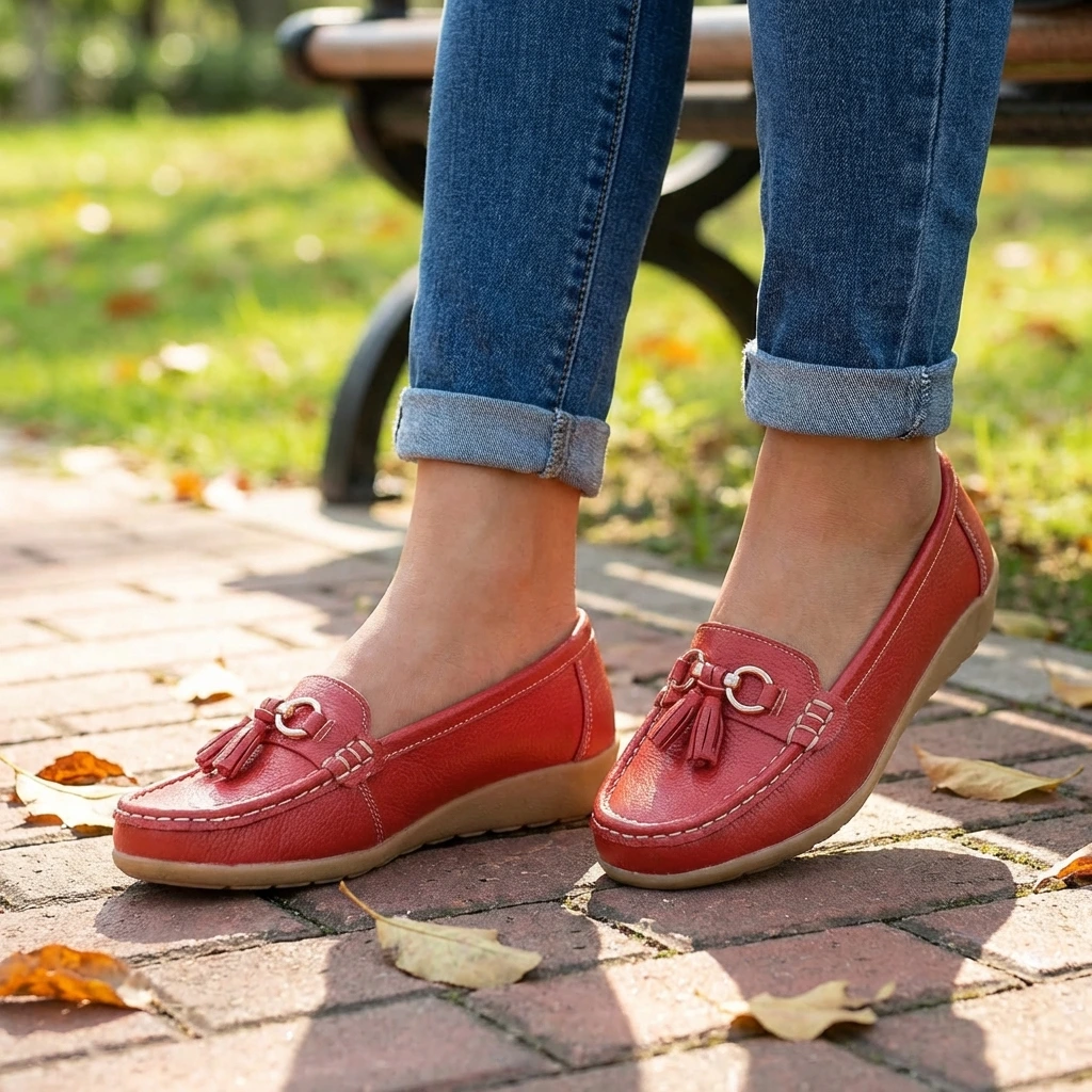 Women's Orthopedic Slip-On Loafers Cushioned Comfort Shoes