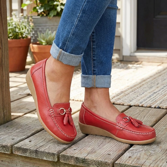 Women's Orthopedic Slip-On Loafers Cushioned Comfort Shoes