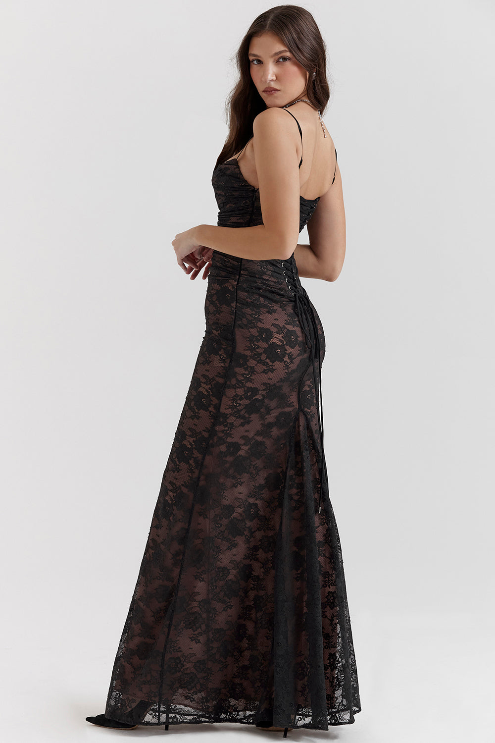 Elegant Maxi Dress with Long Sleeves for Women