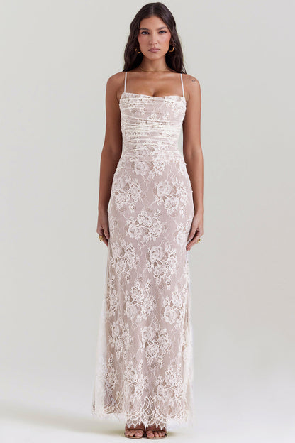 Elegant Maxi Dress with Long Sleeves for Women