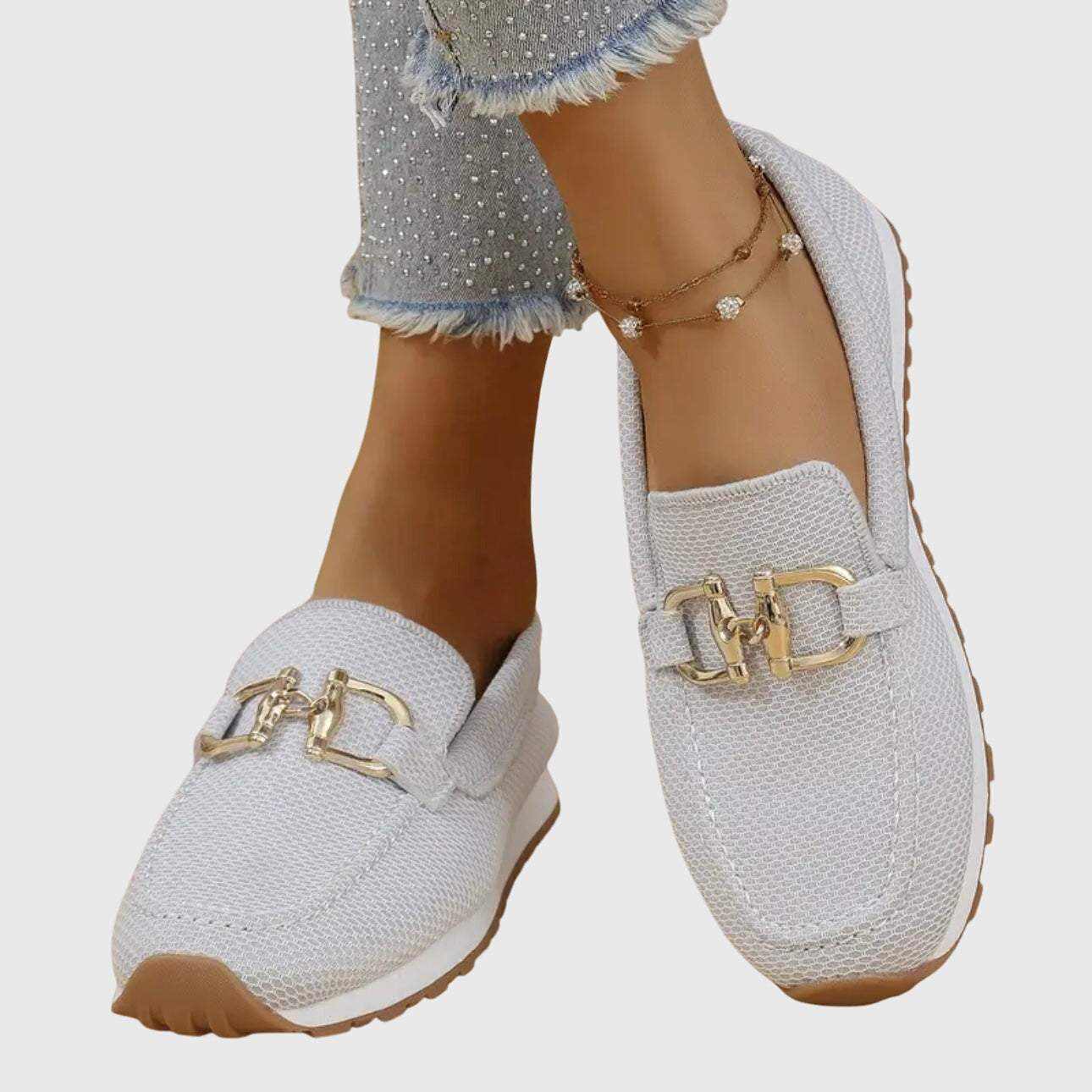 Women's Slip-On Loafer Sneakers Comfortable Mesh