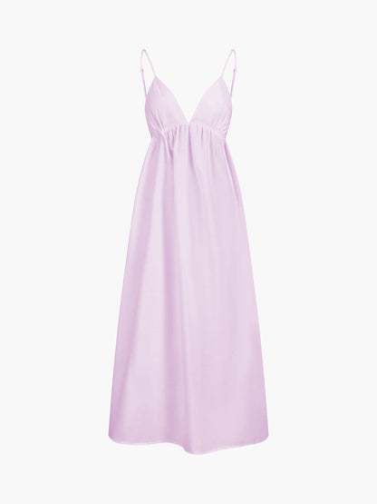 Coastal Cowgirl Open Back Cotton Maxi Dress Women