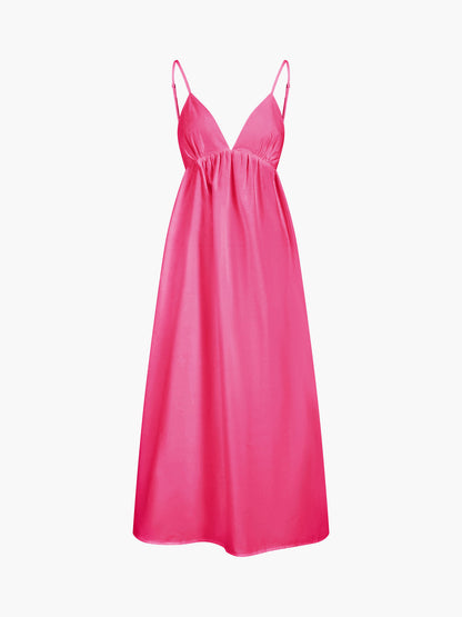 Coastal Cowgirl Open Back Cotton Maxi Dress Women