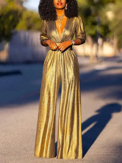 Elegant Wide Leg Evening Jumpsuit for Women