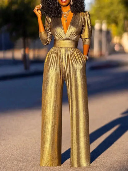 Elegant Wide Leg Evening Jumpsuit for Women