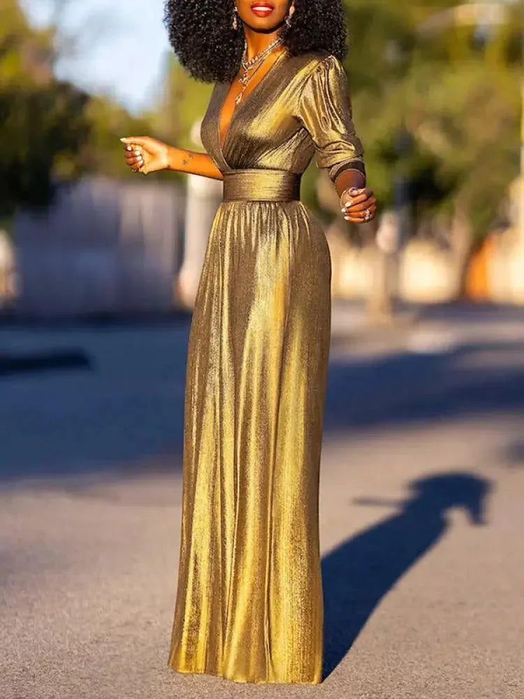 Elegant Wide Leg Evening Jumpsuit for Women