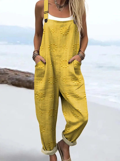 Women's Relaxed Pattern Jumpsuit | Effortless One-Piece Style