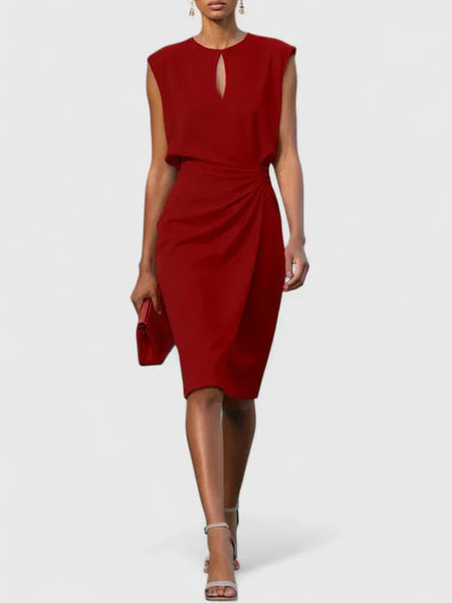 Lisandrah Midi Dress for Women - Elegant Sophisticated Style