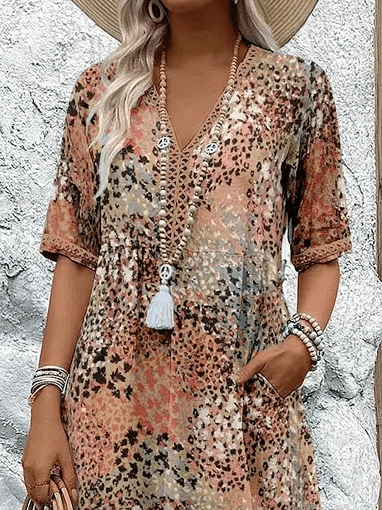 Women's Ocean Breeze V-Neck Summer Dress