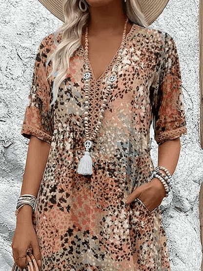 Women's Ocean Breeze V-Neck Summer Dress