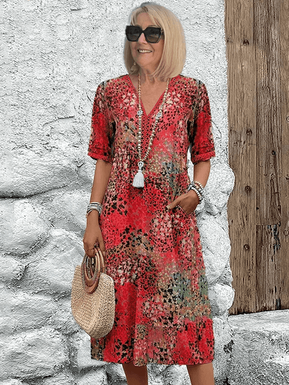 Women's Ocean Breeze V-Neck Summer Dress