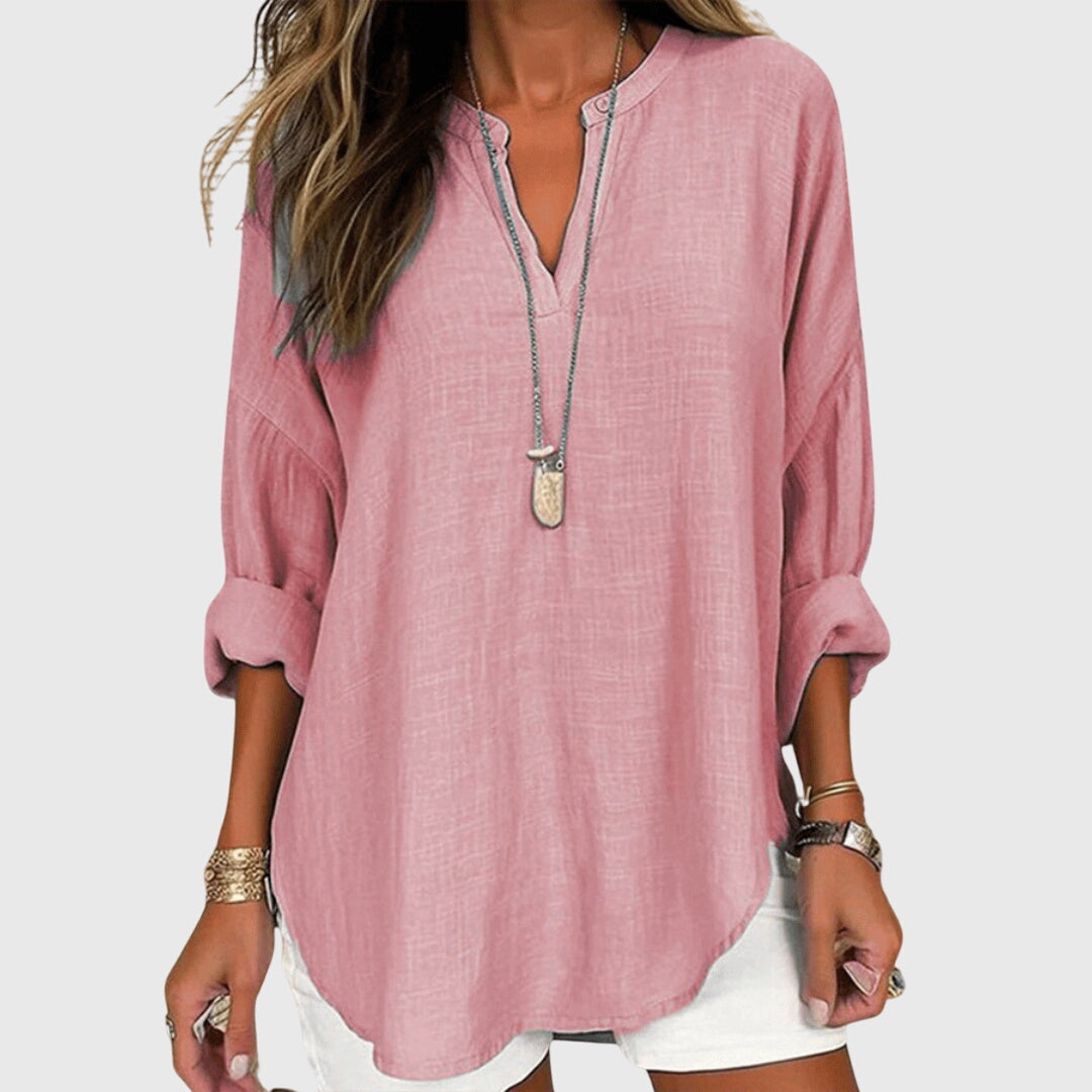 Flowy Long Sleeve Beach Shirt for Women