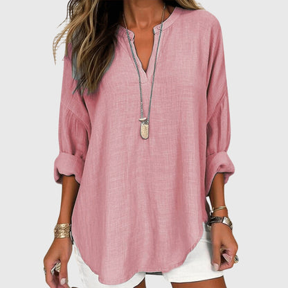 Flowy Long Sleeve Beach Shirt for Women