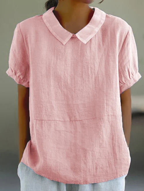 Classic Collared Casual Blouse for Women