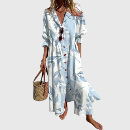 Bohemian Maxi Dress Multicolor Flowing for Women