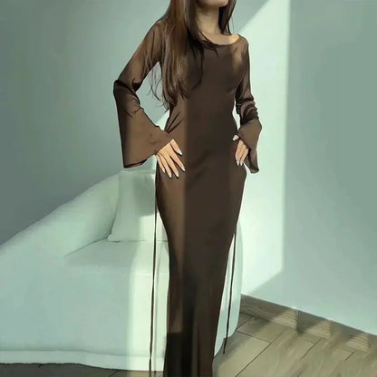 Eowyn – Elegant Satin Kaftan Dress