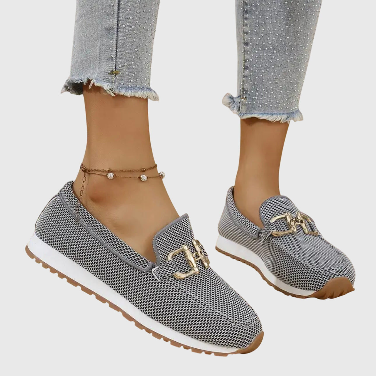Women's Slip-On Loafer Sneakers Comfortable Mesh