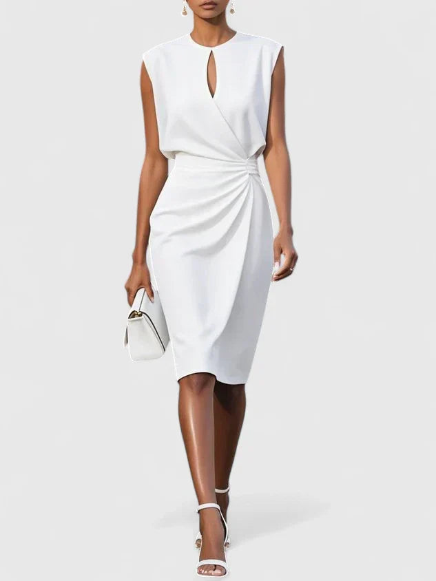 Lisandrah Midi Dress for Women - Elegant Sophisticated Style