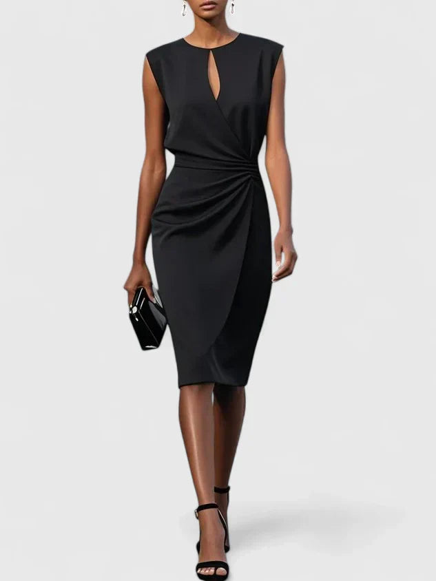 Lisandrah Midi Dress for Women - Elegant Sophisticated Style