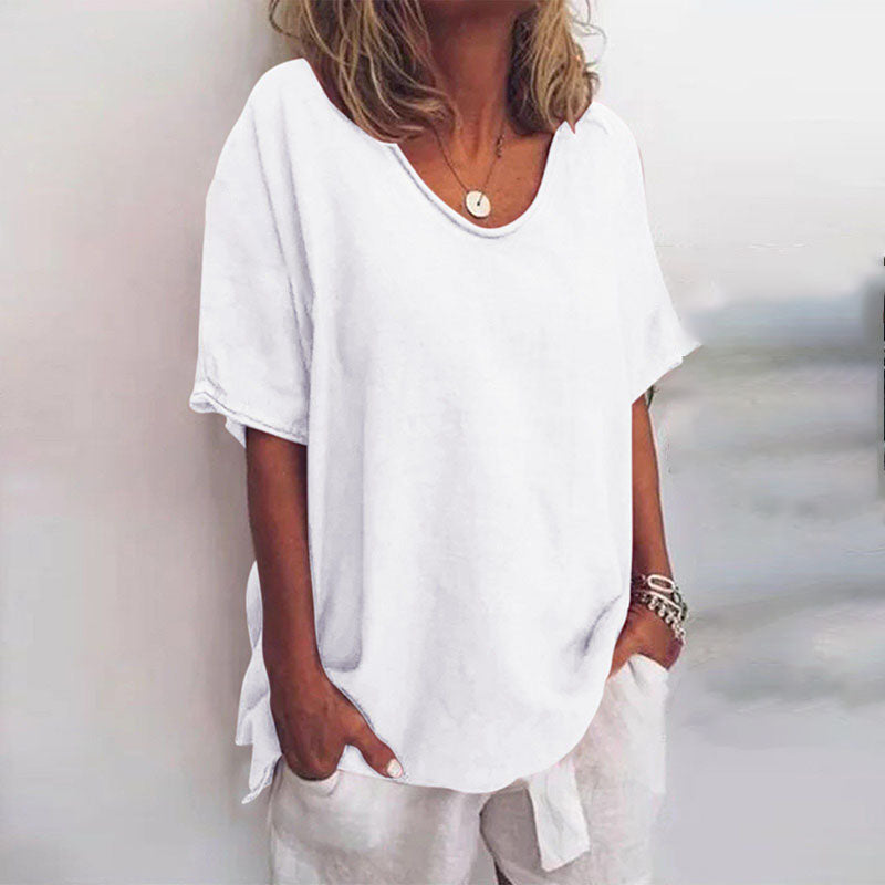 Casual Loose Fit T-Shirt Summer Top for Women
