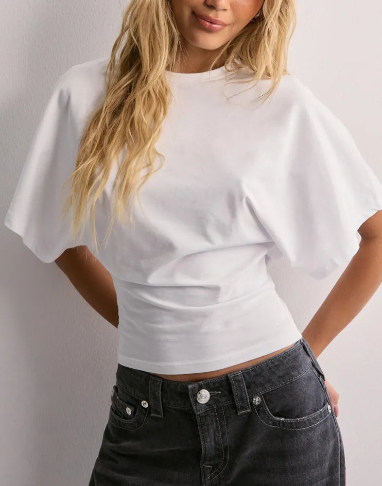 Amaya Wide Sleeve T-Shirt for Women | Casual Everyday Top